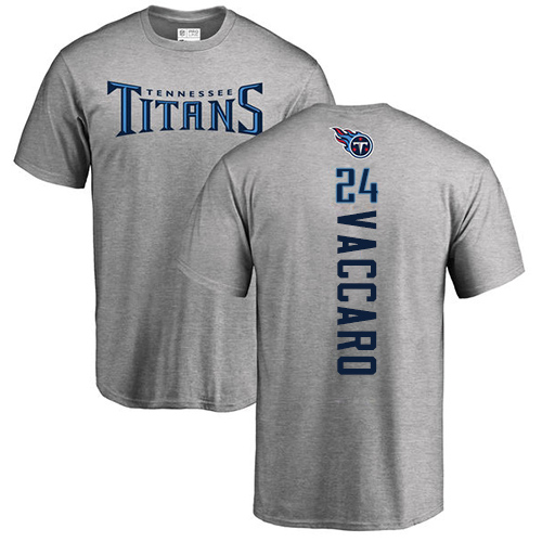 Tennessee Titans Men Ash Kenny Vaccaro Backer NFL Football #24 T Shirt